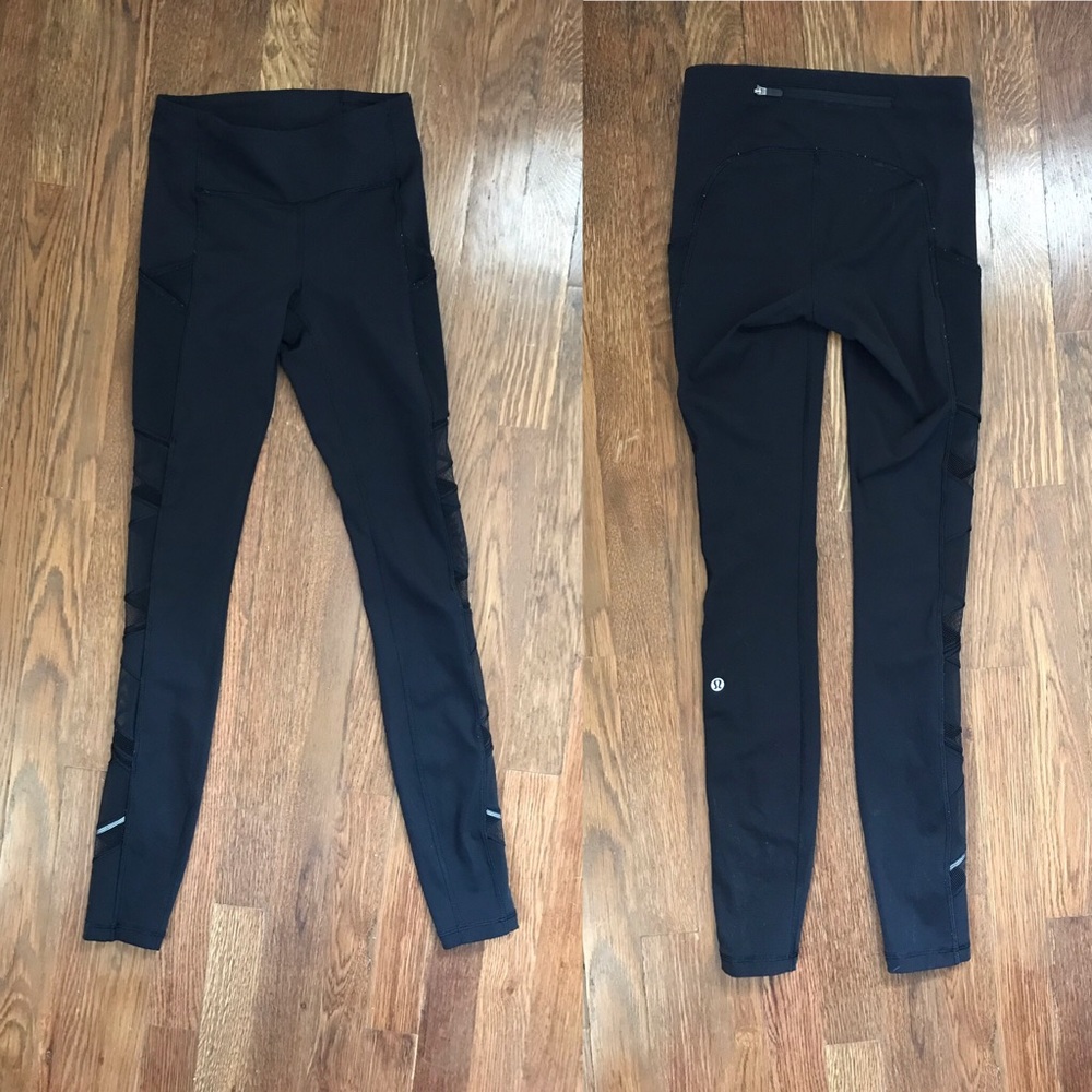 Lululemon Mesh Speed Up Tights - Picture 2 of 5